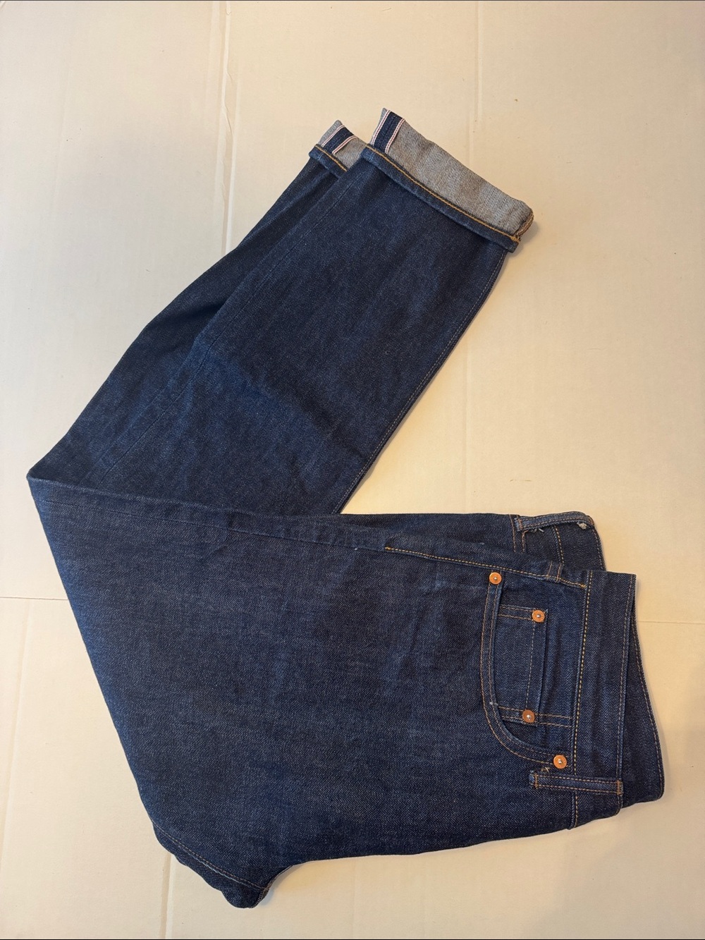 Gap‎ Slim Selvedge Resin Rinse Button Fly Jeans Mens Size 32